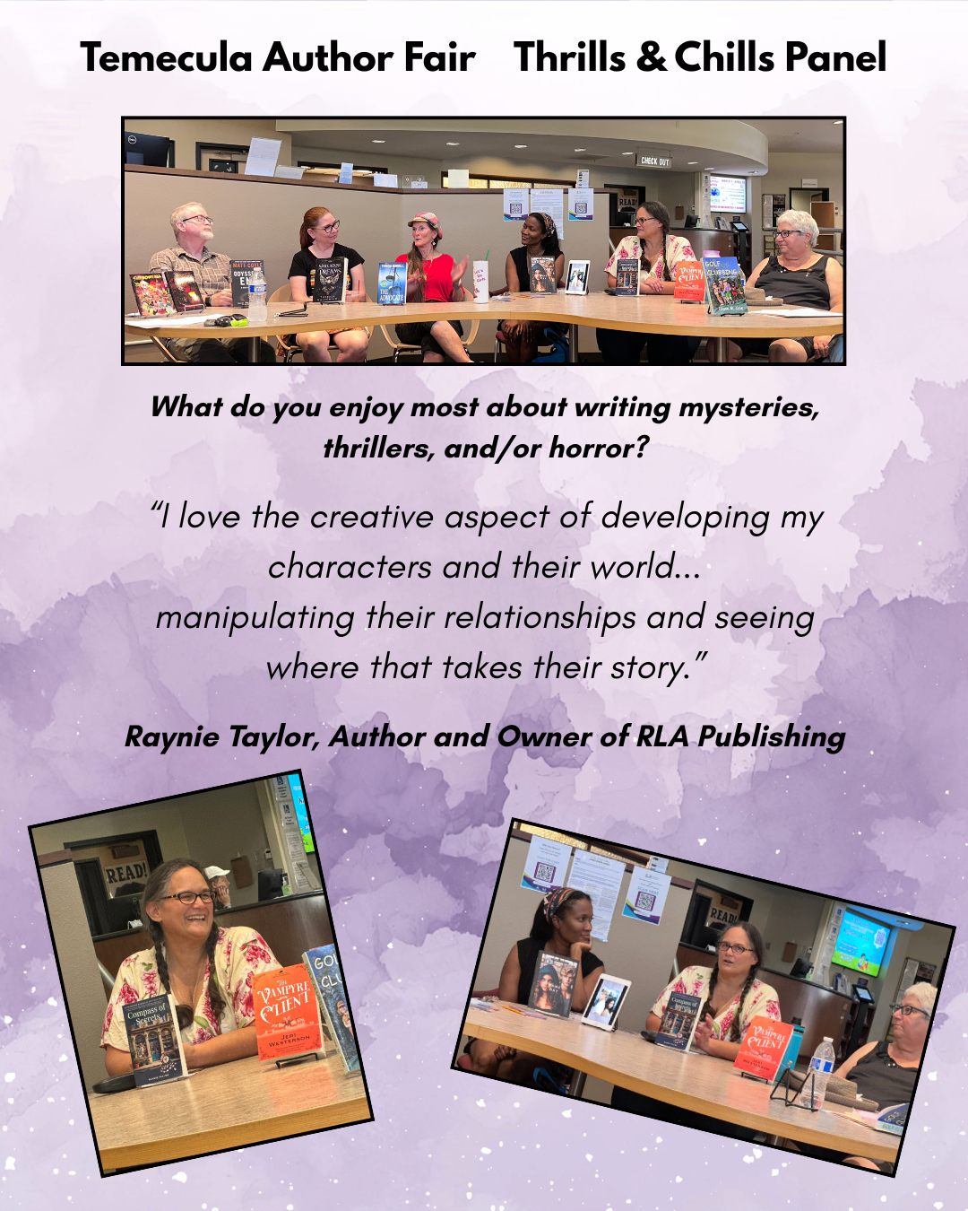 Temecula Author Fair Thrills & Chills Panel (3)